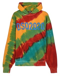 Толстовка худи с принтом tie dye Dsquared2