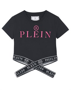 Черная футболка с вырезами Philipp plein