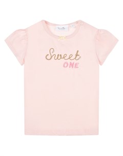Розовая футболка с вышивкой Sweet One Sanetta fiftyseven