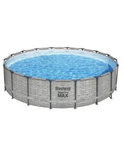 Каркасный бассейн Steel Pro Max 488x122 см фильтр лестница тент 5619E Bestway