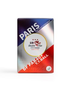 Мяч для настольного тенниса Paris 2024 Olympic Games 3 PAR40 ITTF Approved 6шт Double fish