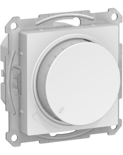 Светорегулятор ATN000136 AtlasDesign диммер поворотно нажимной 630Вт механизм белый Schneider electric