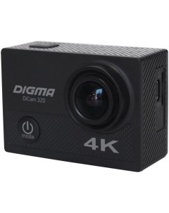 Экшн камера DiCam 320 DC320 черная Digma