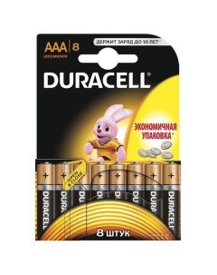 Батарейка LR03 Basic 8шт size AAA Duracell