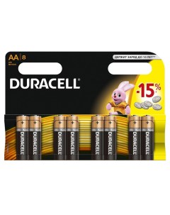Батарейка LR6 Basic 8шт size АА Duracell