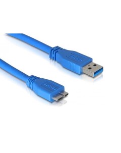 Кабель интерфейсный USB 3 0 UC3002 010 AM Micro 9P 1м синий 5bites