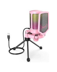 Игровой микрофон для компьютера Fifine A6V розовый A6V розовый