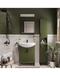 Мебель для ванной Сочи 65 напольная зеленый Diwo