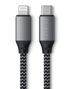 Аксессуар Type C to Lightning MFI Cable 25cm Grey Space ST TCL10M Satechi