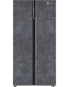 Холодильник Side by Side WSBS 600 NoFrost Inverter Rock Glass Weissgauff