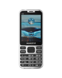 Телефон X10 metallic silver Maxvi