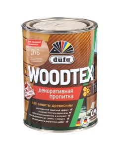 Пропитка Woodtex для дерева защитная дуб 0 9 л Dufa