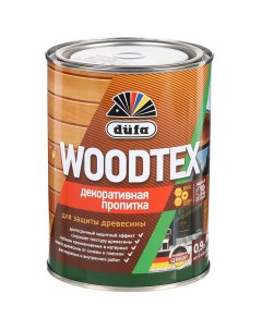 Пропитка Woodtex для дерева защитная орех 0 9 л Dufa