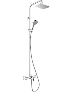 Душевая стойка Vernis Shape Showerpipe 230 1jet с термостатом хром Hansgrohe