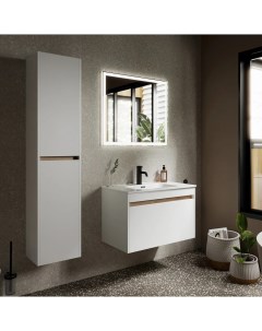 Мебель для ванной Smart 80 см белый глянец Sancos