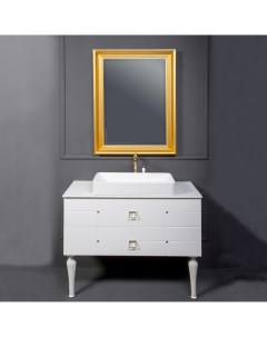 Мебель для ванной Valessi Avantgarde Piazza 100 белая с накладной раковиной Armadi art