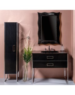 Мебель для ванной Monaco 100 черная хром Armadi art