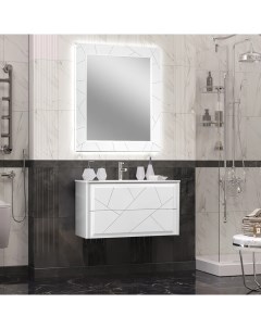 Мебель для ванной Луиджи 90 белая матовая Opadiris