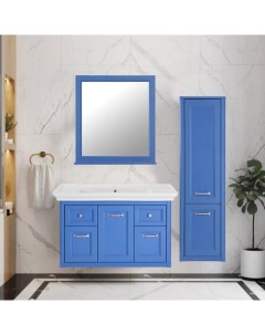 Мебель для ванной Толедо 105 синяя Asb-woodline