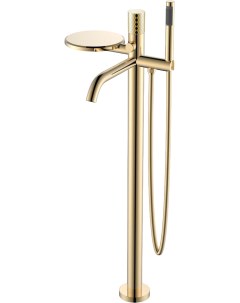 Напольный смеситель для ванны с душем Stick gold diamond gold Boheme