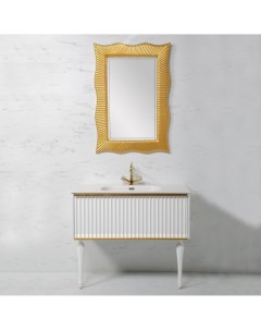 Мебель для ванной Valessi Avantgarde Canale 100 белая с раковиной столешницей Armadi art