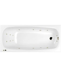 Акриловая ванна Layla SMART 180x80 см с гидромассажем с каркасом со сливом переливом фурнитура бронз Whitecross