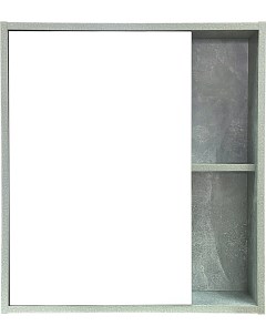 Зеркало шкаф Эко 60 серый бетон Runo