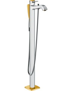 Напольный смеситель для ванны с душем Metropol Classic хром золото Hansgrohe