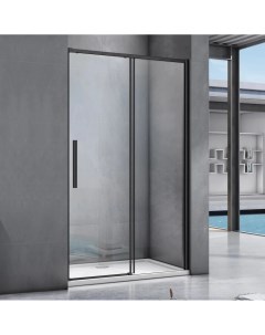 Душевая дверь в нишу Idea WTW 120 C B 120 см профиль черный Good door