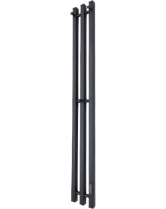 Полотенцесушитель электрический Inaro профильный 120х12 R с крючками черный матовый Маргроид