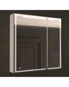 Зеркало шкаф Merano L 80х80 белое с LED подсветкой 6000К Art&max