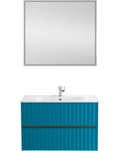 Мебель для ванной Elegant 90 бирюзовая Art&max