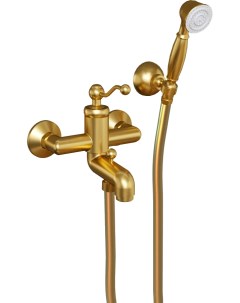 Смеситель для ванны с душем Duomo матовое золото PVD Paini