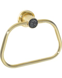 Полотенцедержатель Royal Cristal Black Gold кольцо Boheme