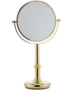 Косметическое зеркало настольное золото Migliore