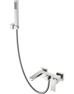 Смеситель для ванны с душем Qubic brushed nickel Boheme