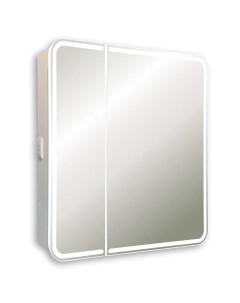 Зеркальный шкаф Zoe 80х80 с LED подсветкой Creto