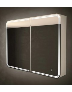 Зеркало шкаф Verona 90х80 белое с LED подсветкой 6000К Art&max