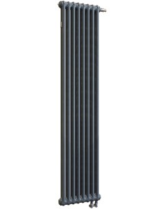 Радиатор стальной 2180V 8 секций 2 трубчатый нижнее подключение серый Arbonia