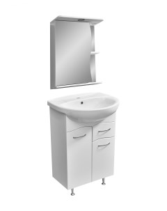 Мебель для ванной Волна 55 Зеркало шкаф Верея левое Stella polar