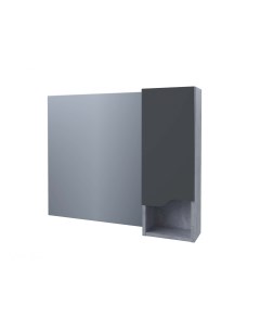 Зеркальный шкаф Абигель 100 см серый цемент Stella polar