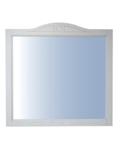 Зеркало Carolina 94х91 белое с золотой патиной Azario