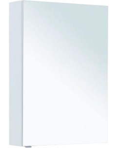 Зеркало шкаф Алвита 70 белое матовое Aquanet