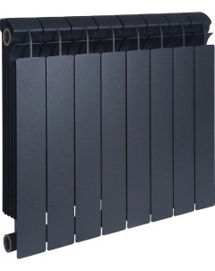 Радиатор биметаллический Style plus 500 8 секций черный Global