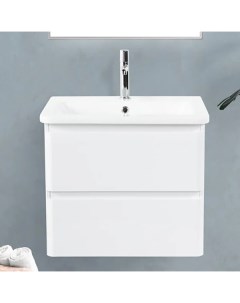 Тумба с раковиной Albano Cer 60 подвесная bianco lucido Belbagno