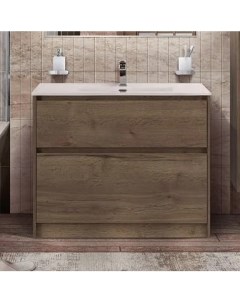 Тумба с раковиной Kraft 100 напольная rovere tabacco раковина BB1000ETL Belbagno