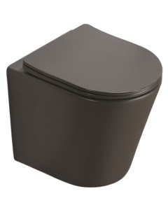 Унитаз подвесной Серый матовый с сиденьем Микролифт Ceramalux
