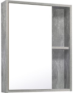 Зеркало шкаф Эко 52 серый бетон Runo