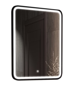 Зеркало Enjoy Black LED 60х80 с подсветкой Континент