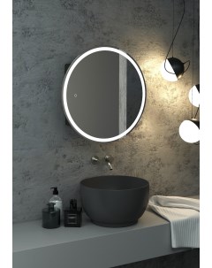 Зеркало шкаф TORNEO LED 60х60 с подсветкой Континент